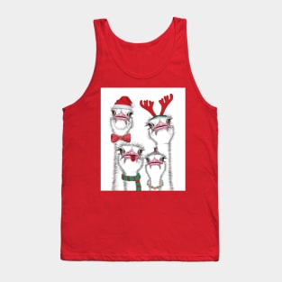 Christmas ostrich family Tank Top